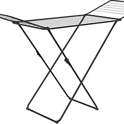Gimi X-Leg Glory Wäscheständer, Schwarz, 180 x 55 x 93 cm