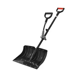 VEVOR Schneeschaufel 455x320 mm - Leichtes Schneeräumwerkzeug mit D-Griffen für Garten, Auto und Camping