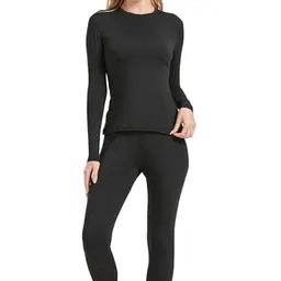 UNIQUEBELLA Damen Thermo-Unterwäsche Set, Langarm Shirt für Ski, Wandern, Joggen und Alltag