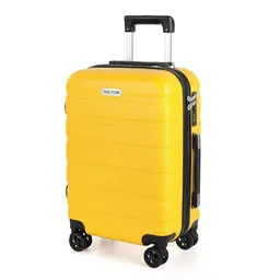 TANTOMI Handgepäck Koffer mit 4 Rollen, Hartschale und Passwortsperre (Mango)