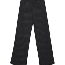 VERO MODA Vmberlin My Mw Wide Print Pant, Obsidian, M