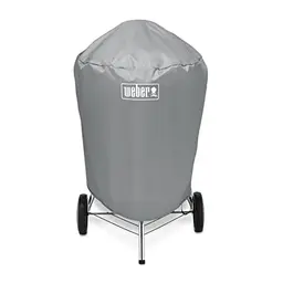 Weber Abdeckhaube für 47 cm Holzkohlegrills, leichtes und wetterfestes Material, grau