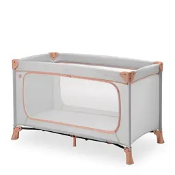 Hauck Kinderreisebett Dream N Play Plus – Klappbar mit Transporttasche, für Babys bis 15 kg (Dusty Cork)