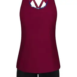 Hanna Nikole Damen Badekleid 3-teilig Hochwaist Tankini mit Push-Up Bikini-Tops und Bauchweg Shorts