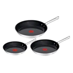 Tefal Duetto On Pfannen-Set, 3-tlg. (20/24/28 cm), mit keramischer Antihaftbeschichtung, für alle Herdarten geeignet
