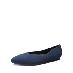 DREAM PAIRS Damen Ballerinas Flache Schuhe, Marine, Größe 36.5