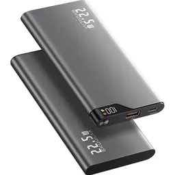 2x Power Bank 10000mAh, Tragbare Slim Ladegeräte für iPhone 16/15/14/13/12 Pro Max, Samsung und mehr