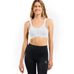 Odlo Sport-BH Damen, gepolstert, hoher Halt, Größe 90C, Weiß