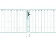Alberts Doppeltor Flexo mit Zubehör | feuerverzinkt | Breite 400 cm, Höhe 80 cm