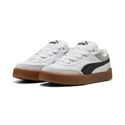 PUMA Unisex Skate Sneaker, Weiß Schwarz/Federgrau, EU 42.5