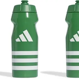 adidas Unisex TIRO Trinkflasche 0,5 L, Team Green/White, 2er Pack