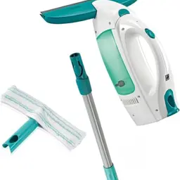 Leifheit Fenstersauger Set Dry & Clean mit Stiel und Einwascher für streifenfreie Reinigung
