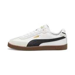 Puma Club II ERA Unisex-Sneaker, Weiß/Schwarz/Grau, Größe 8.5 UK