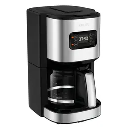 Krups KM480D Excellence Edelstahl Filterkaffeemaschine, 24h-Timer, 1,25L Kapazität, 15 Tassen
