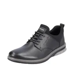 Rieker Herren Slipper, schwarz, Größe 46