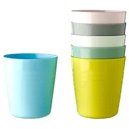 IKEA Kalas Geschirrset BPA-frei - Pastellfarben Becher, Teller, Schalen, Besteck