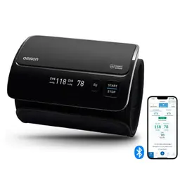 OMRON EVOLV Blutdruckmessgerät Oberarm, kabellos, klinisch validiert, für Schwangere, mit Gesundheits-App