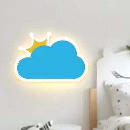 Niuniaj Wandlampe LED 14W, 1550LM, warmweiß/kaltweiß/neutralweiß, für Schlafzimmer, Wohnzimmer, Esszimmer, Kinderzimmer (Blau)