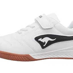 KangaROOS Unisex Kinder Sneaker K5-drib Ev, Weiß/Schwarz, Größe 28 EU