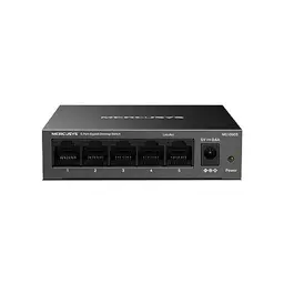 Mercusys MS105GS 5-Port Gigabit Netzwerk Switch, Unmanaged, Plug & Play, Lüfterlos, Energiesparend