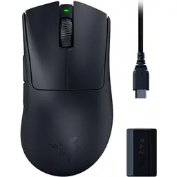 Razer DeathAdder V3 Pro - Ultra leichte E-Sport-Maus mit 8K Hz kabelloser Abtastrate (63 g) Schwarz