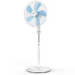 Brandson Standventilator 40 cm, höhenverstellbar, 3 Geschwindigkeiten, 80° Oszillation, weiß