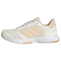 adidas Damen Ligra 8 Indoor-Schuhe Off White/Crystal Sand/Cloud White, Gr. 38