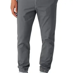 Smith & Solo Herren Chino Hose - Freizeithose mit Kordelzug in Anthrazit, Größe L