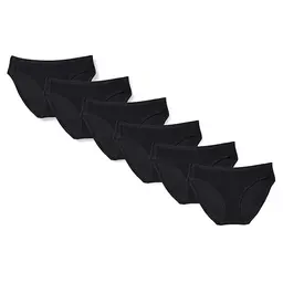 Amazon Essentials Damen Bikinihose, 10er-Pack, Schwarz, Größe 38