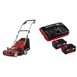 Einhell Akku-Vertikutierer GE-SA 36/35 Li Power X-Change mit 2x 4,0 Ah Akku und Twincharger