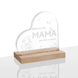HweeWanX Geschenk für Mama - Acryl Heimat Dekoration mit Sockel, perfektes Muttertagsgeschenk
