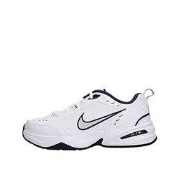 Nike Herren Air Monarch IV Fitnessschuhe in Weiß und Navy, Größe 42 EU