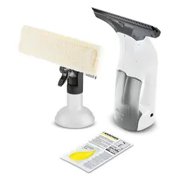 Kärcher Fenstersauger WV 1 Plus mit LED-Anzeige und Sprühflasche, ideal für streifenfreies Fensterputzen