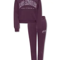 Kids ONLY Damen Kogsweat Set Ls Crew & Pants, Mauve Wine, Größe 152 (2er Pack)