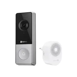 EZVIZ CP8 WLAN Video Türklingel mit 3K 5MP Kamera, 9600mAh Akku, Wi-Fi 6, Farbnachtsicht, 162° Weitwinkel, Personenerkennung, Chime, 2-Wege-Audio, Alexa & Google
