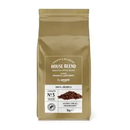 Amazon House Blend Kaffeebohnen, Mittelgeröstet, 1 kg, Rainforest Alliance Zertifiziert