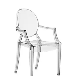 Kartell Louis Ghost Stuhl, 2er-Set, Fumé