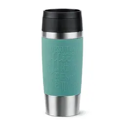 Emsa Travel Mug Classic 0,36 L - Edelstahl, 4h heiß, 8h kalt, 100% dicht, spülmaschinenfest, Petrol