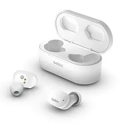 Belkin SoundForm True Wireless In-Ear-Kopfhörer – Weiß, Touchbedienung, 24 Std. Abspielzeit