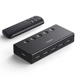 UGREEN HDMI 2.0 Switch 5 in 1 - 4K KVM Splitter für PS5, Xbox, Apple TV, Blu-Ray und mehr
