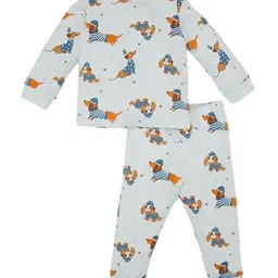 DeFacto Schlafanzug für Baby Jungen, gemütliche Nachtwäsche, Lt. Blue, 9-12 Monate
