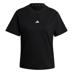adidas Damen Essentials Cotton Shirt, schwarz/weiß