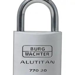 BURG-WÄCHTER Vorhängeschloss mit Schlüssel, Aluminium, 3,5 mm Bügelstärke, rostfreies Innenwerk, 2 Schlüssel