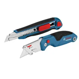 Bosch Professional 2-teiliges Messer Set mit Klappmesser und Cuttermesser