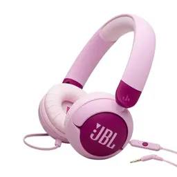 JBL Junior 320 On-Ear-Kopfhörer für Kinder mit Kabel, Mikrofon, Safe Sound, niedriger Lautstärke, weichen Polstern und Sticker-Set, Lila