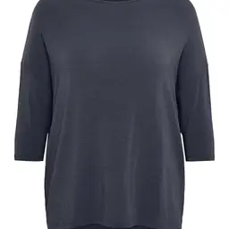 ONLY CARMAKOMA Damen Carlamour 3/4 Top in India Ink, X-Large