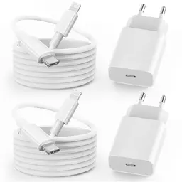 2er-Pack 25W iPhone Ladekabel 2m - Schnellladung für iPhone 14/13/12/11/Pro/Max/XR/X/8/7/6 Plus/5 & iPad