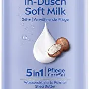 NIVEA In-Dusch Soft Milk (400 ml) - Feuchtigkeitsspendende Körpercreme mit Shea Butter für die Dusche