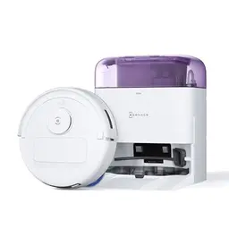 ECOVACS DEEBOT MINI Saug- und Wischroboter, 9.000 Pa Saugkraft, Selbstentleerung, intelligente Tiefenreinigung, lila