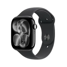 Apple Watch Series 11 GPS 46 mm - Diamantschwarz Aluminiumgehäuse, Schwarz Sportarmband, Schlaf- und Fitnesstracker, Always-On Display